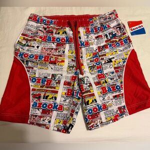 Vintage Men's Bazooka Joe swim shorts